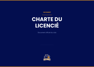 CHARTE DU LICENCIÉ