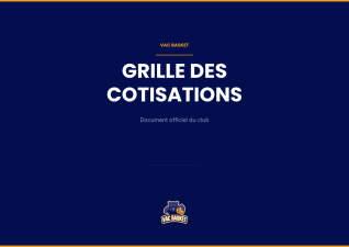 GRILLE DES COTISATIONS
