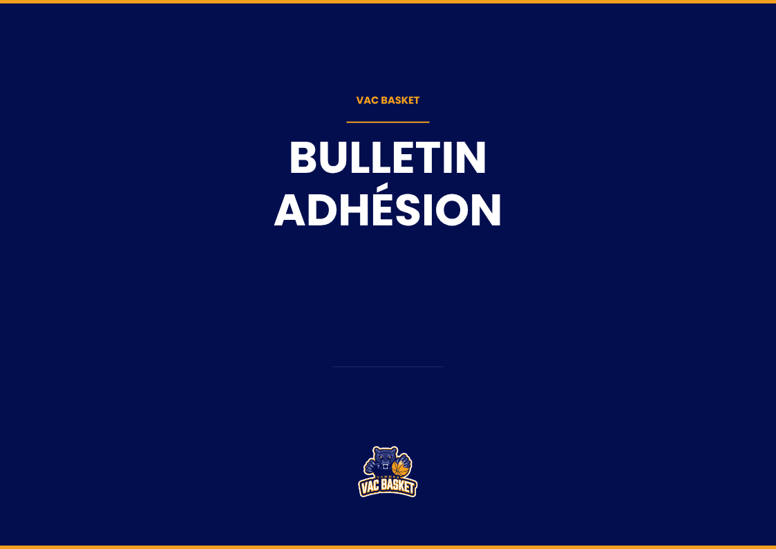 BULLETIN D'ADHÉSION